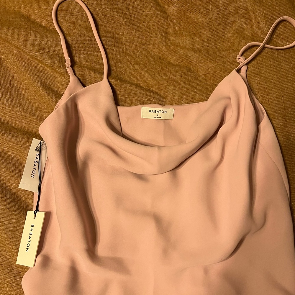 Babaton Isaac cowl neck top, NWT, size small